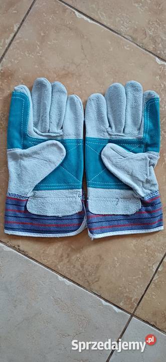 Rękawice robocze skórzane drelichowe r10 nowe łódzkie Sieradz