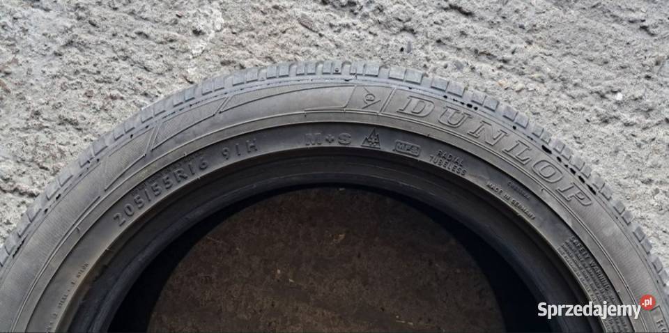 Opony zimowe 205 55 16 Dunlop komplet Wolbrom sprzedam