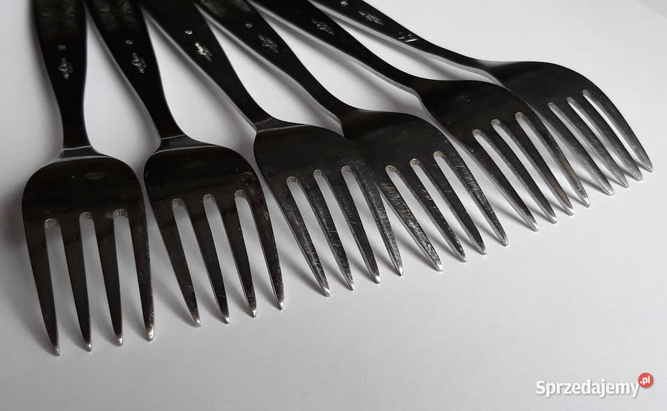 Widelce obiadowe PNĄCZA Gerlach sztućce PRL Dąbrowa Górnicza sprzedam