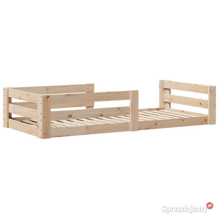 Łóżko bez materaca lite drewno sosnowe 70x140 Warszawa