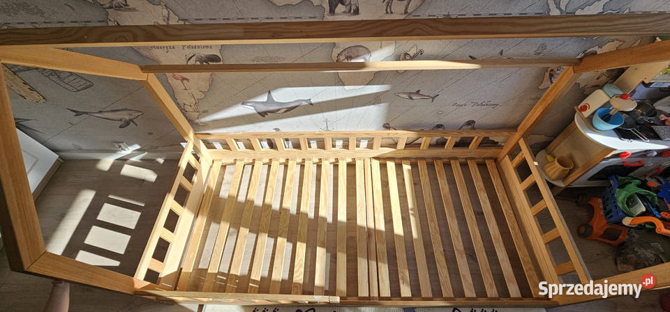 Łóżko domek Bell Nuo 90x200 naturalne drewno Meble Białystok