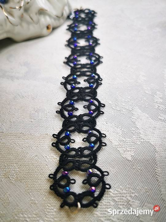 Bransoletka frywolitkowa Ozdoby Wiśniowa