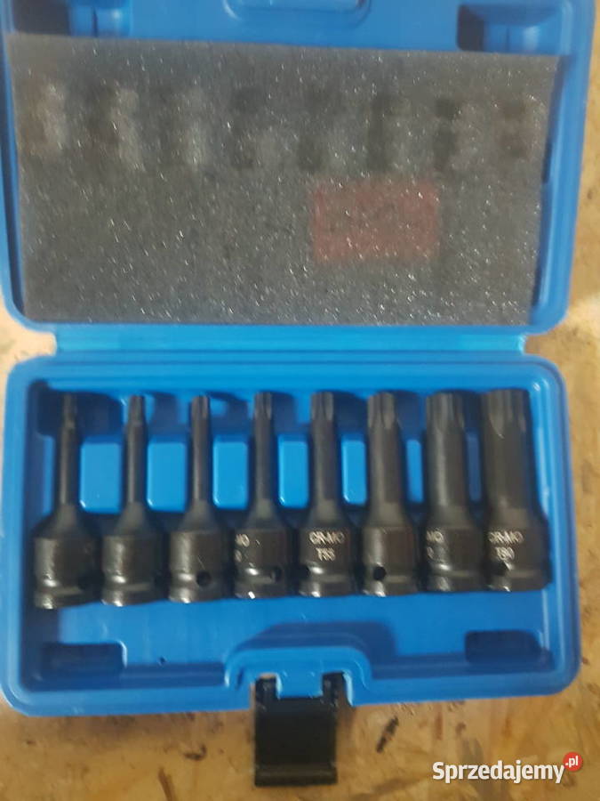NASADKI UDAROWE czarne TORX 8 ZESTAW 12 Głogowa