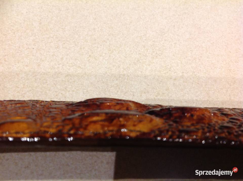 Pasek Męski Skóra Krokodyla Lacoste ML Skóra Skóra Nowa Sól