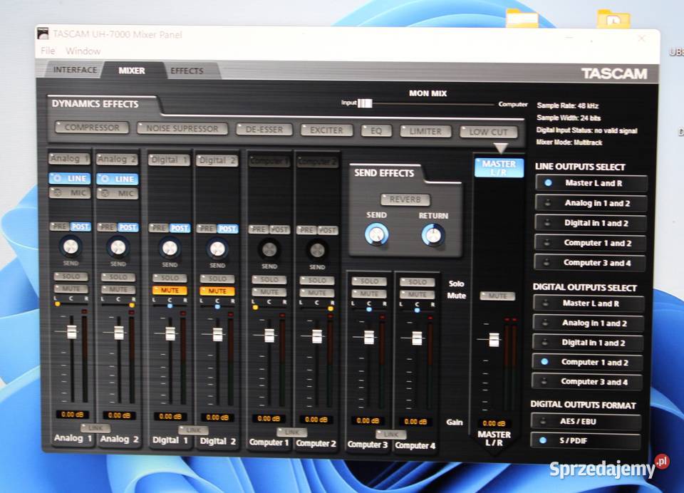 Interface Studyjny Tascam UH 7000 Sprzęt estradowy, studyjny i DJ-ski Szczecin