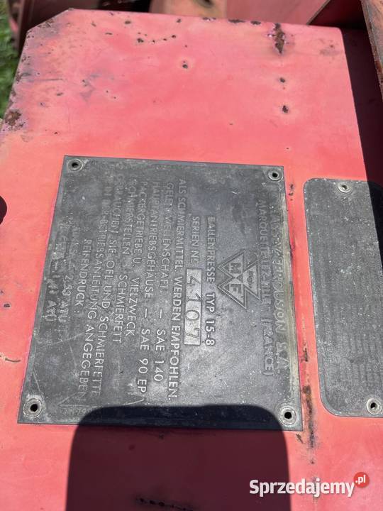 Prasa Massey Ferguson 1508 Rzeszów