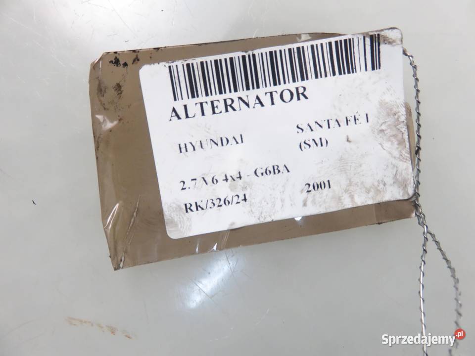 ALTERNATOR HYUNDAI SANTA F I 27 V6 Układ elektryczny silnika