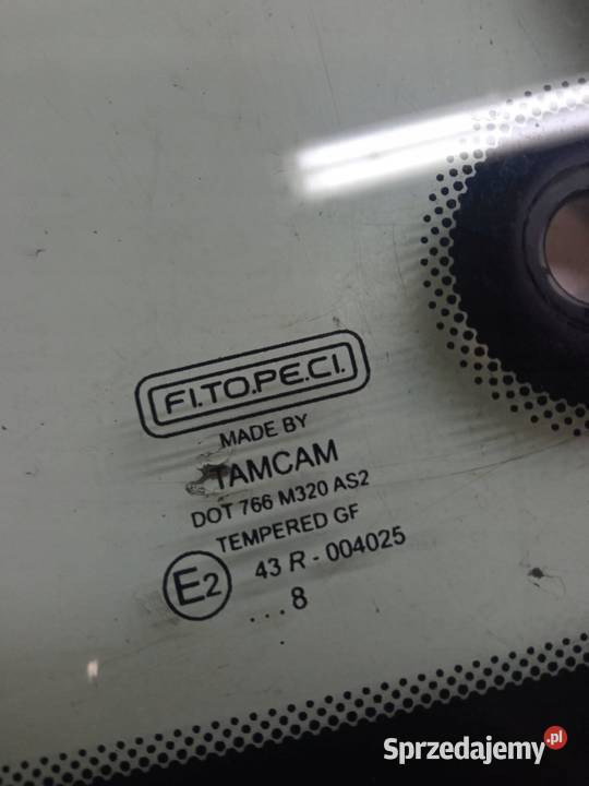 SZYBA DRZWI PRZESUWNE UCHYLNA PRAWA 08 R Fiat