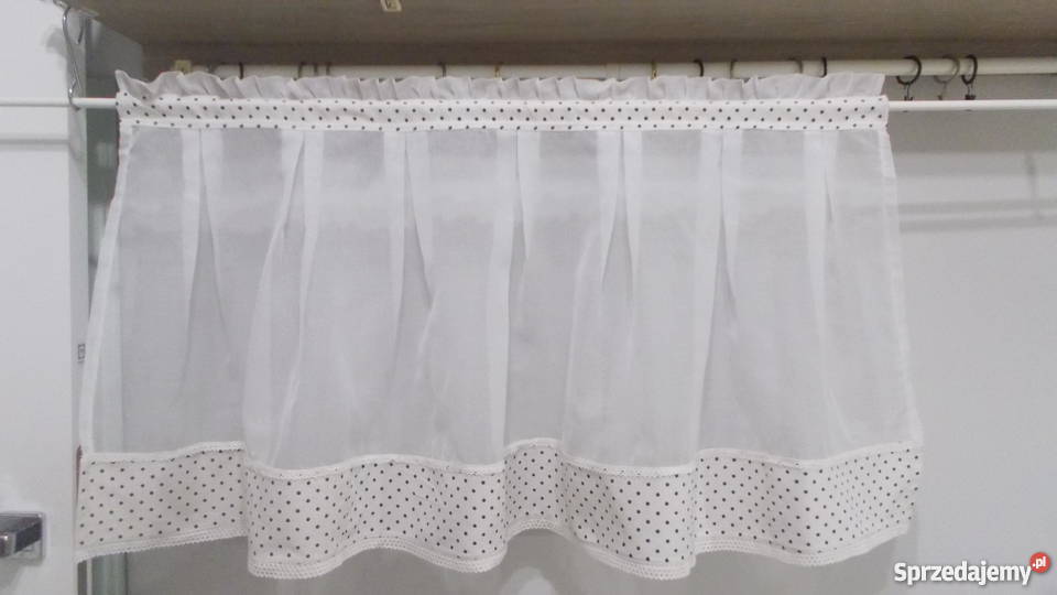 zazdroski z batystu z zakładkami Wystrój okien Dom i Ogród Włocławek