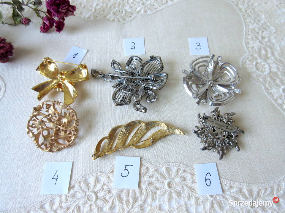 Stara biżuteria broszki lata 80 Broszki podkarpackie Straszydle
