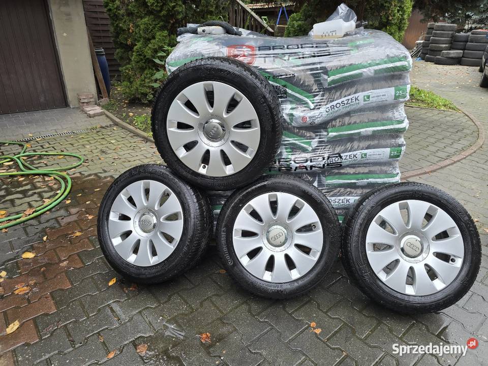 Koła Felgi 5x112 20555 r16 Audi VW Continental mazowieckie sprzedam
