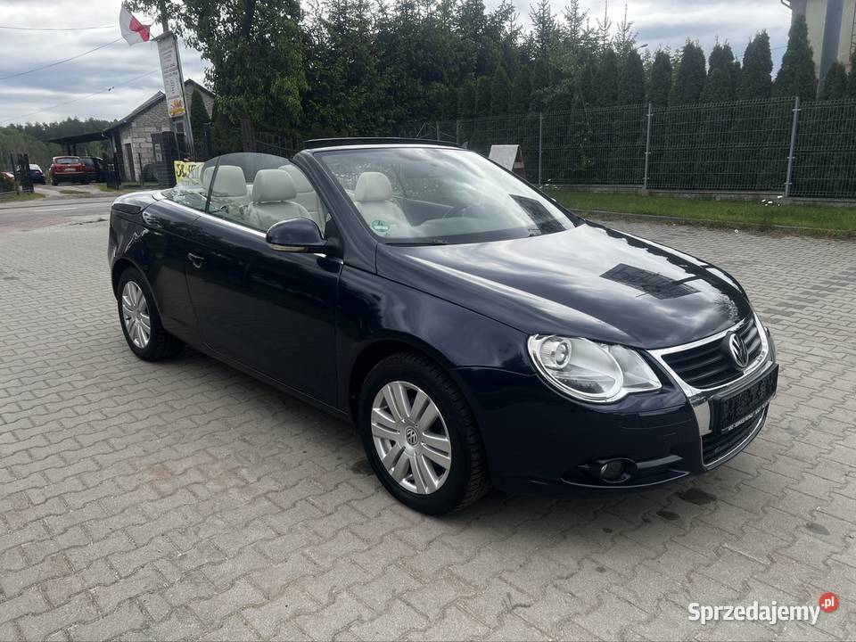 Piękny Vw eos cabrio sztywny dach 16 benzyna Motoryzacja Kobylnica sprzedam
