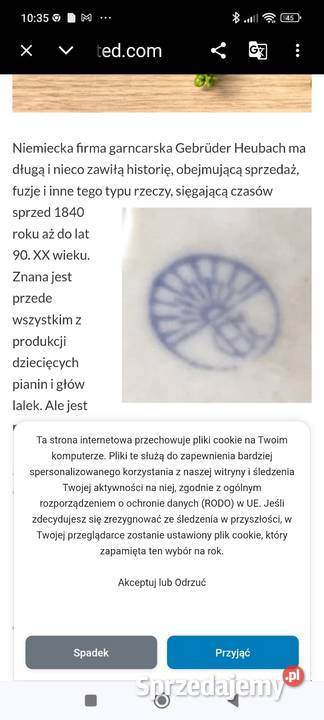 Antyczna figurka Gebrder Heubach niemiecka Janów Lubelski sprzedam