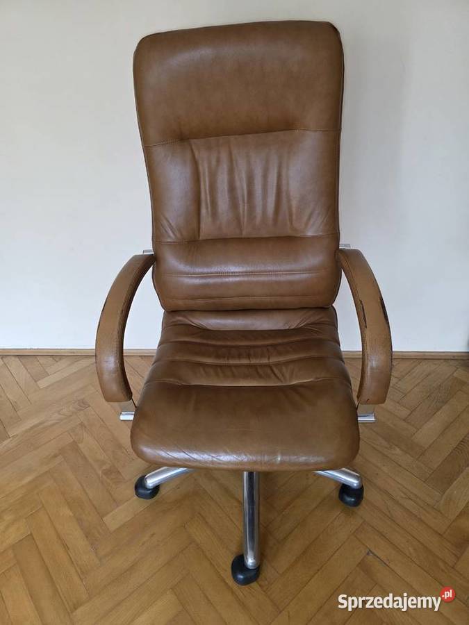 Krzesło skórzane biurowe obrotowe Kraków