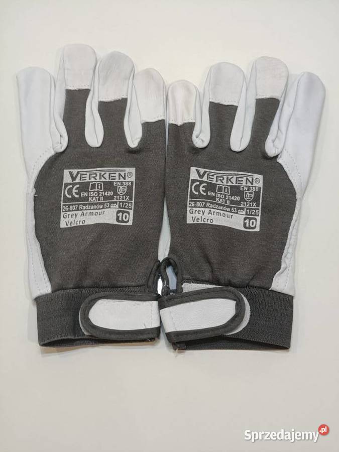VERKEN Rękawice ochronne skórzane Grey Armour Lublin