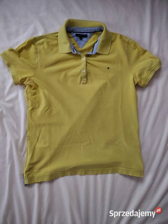 Żółte polo Tommy Hilfiger Klasyk Logo Rozmiar M Tommy Hilfiger Wrocław