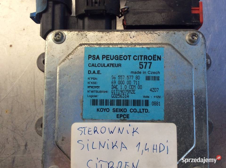 Sterownik silnika Peugeot 14HDi osobowe Włoszczowa