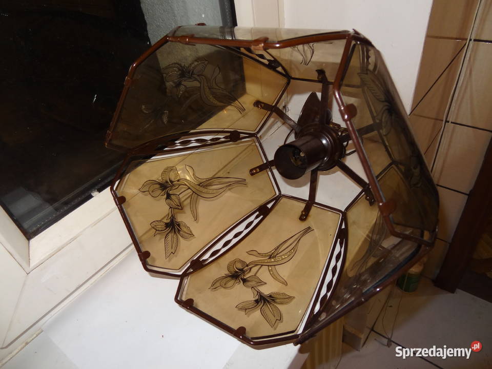 Żyrandol lampa wisząca PRL Poznań