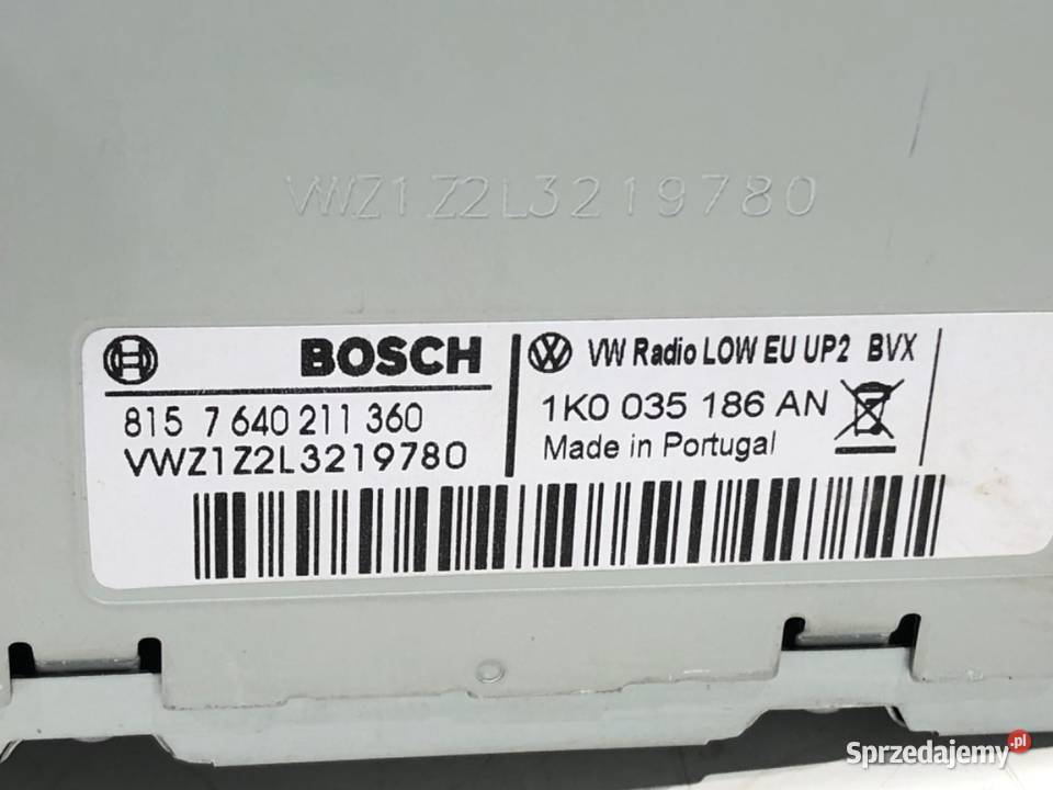 RADIO VW GOLF VI 1K0035186AN 0814 ODTWARZACZ