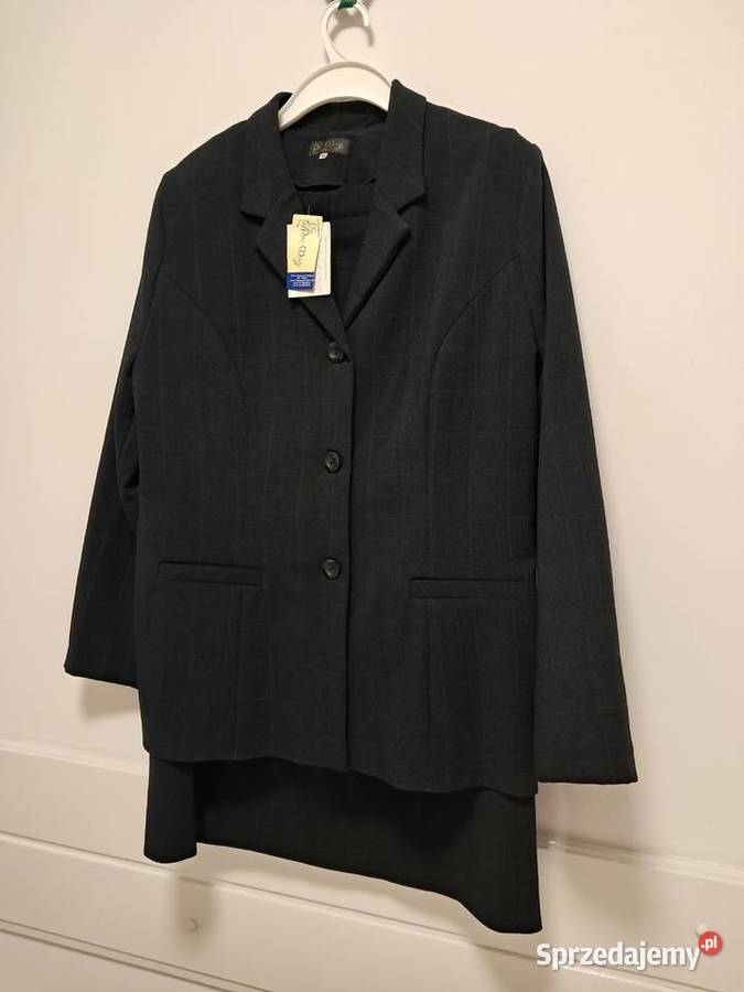 Żakiet ze spódnicą ciemnogranatowy 46 do Kraków