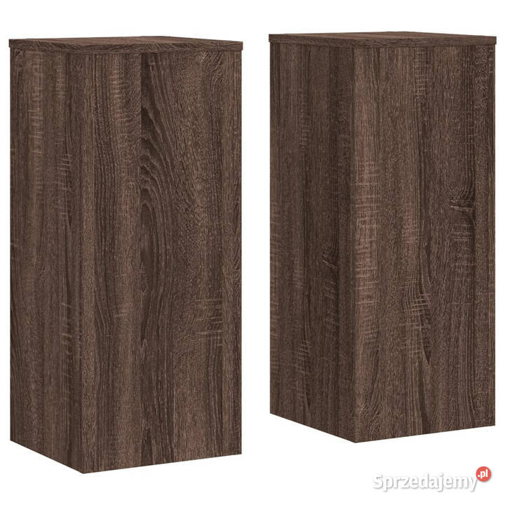 Podstawki pod doniczki 2 brązowy dąb 30x30x70 Ogród Warszawa