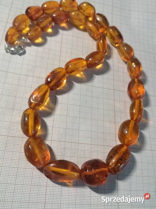 Naszyjnik bursztyn oliwki 54gram