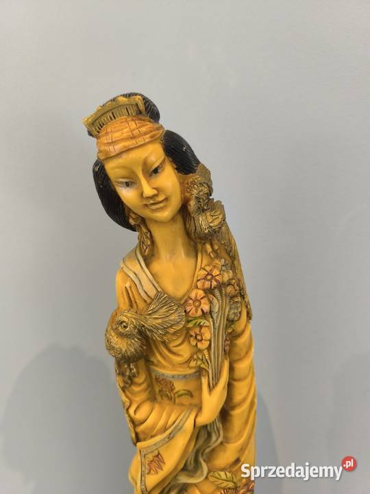 Piękna figurka motyw azjatycki wschodni Antyki, Sztuka, Kolekcje Łódź sprzedam