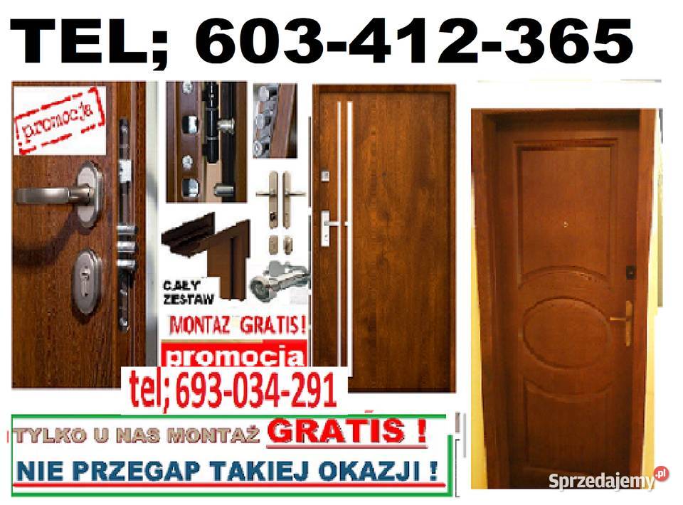 Drzwi zewnętrzne wejściowe ocieplone z MONTAŻEM Budowa Głowno