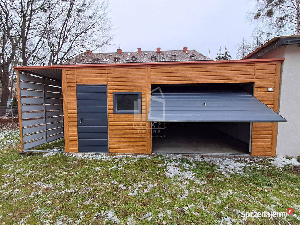 Garaż blaszany 6x6m Wiata 15m Brama uchylna 486zł/m2 Kraków