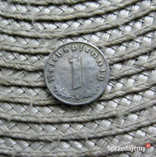 Niemcy 1 Reichspfennig 1942r A Cynk Kalisz