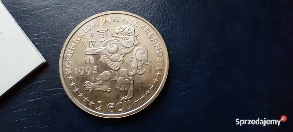 Stare monety 2 ECU 1995 Holandia 1 Lesko