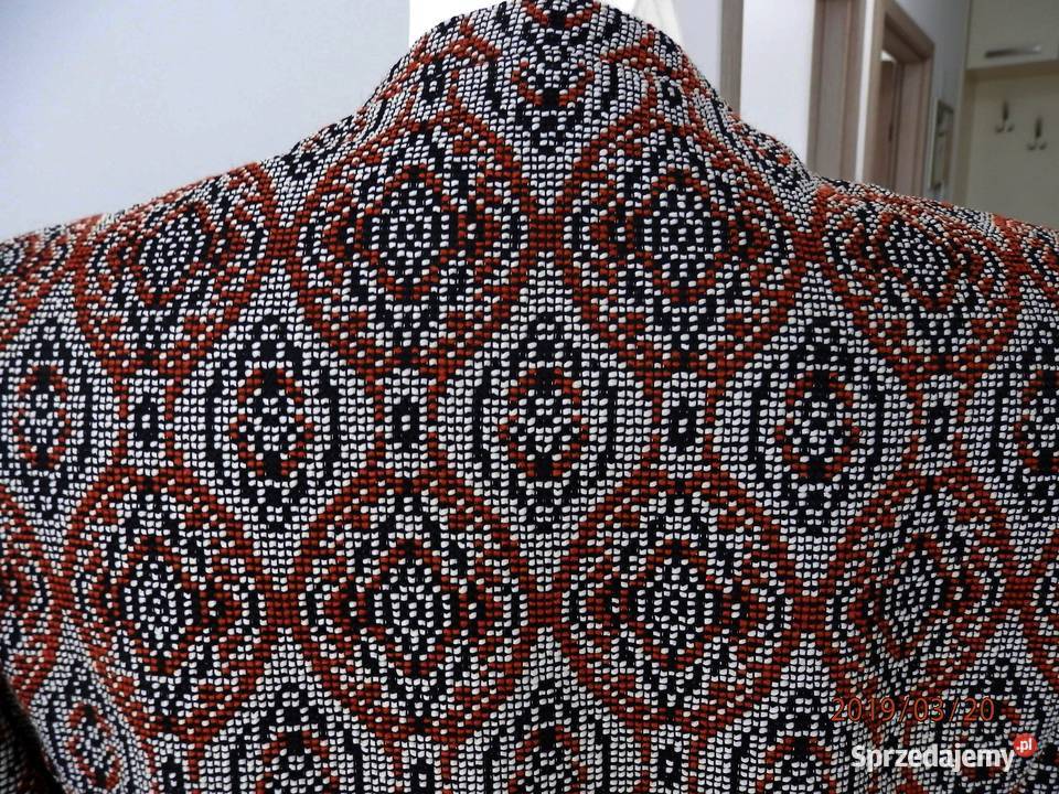 Marynarka Marks Spencer Karmelowa Żakardowa podlaskie Łomża