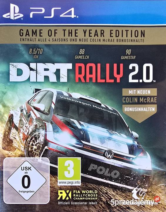 DIRT RALLY 20 PLAYSTATION 4 PLAYSTATION 5 4 5 małopolskie Kraków