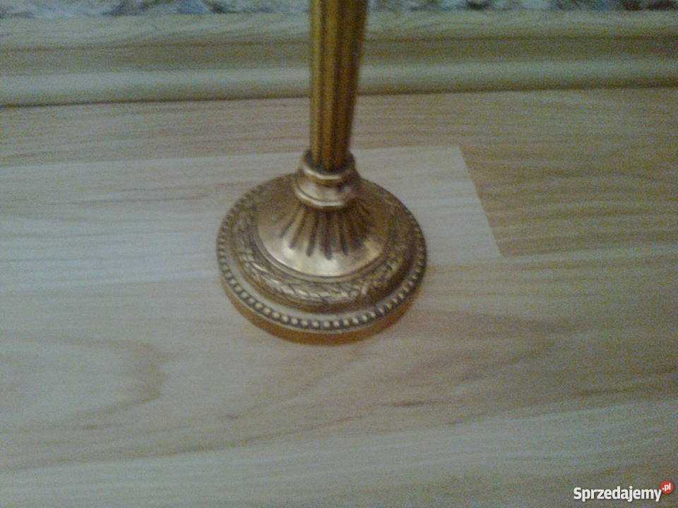 Stary ciężki masywny lany kandelabr świecznik z wielkopolskie Poznań