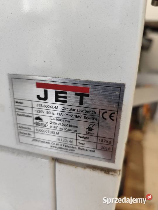 Piła tarczowa formatowa do drewna Jet MMM Maków Podhalański sprzedam