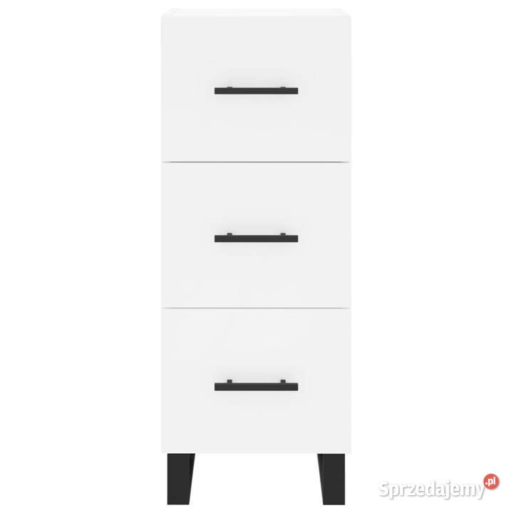Wysoka szafka biała 345x34x180 materiał Warszawa sprzedam