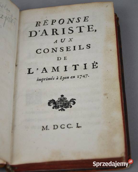 Rponse dAriste aux conseils de lamiti Bronisze