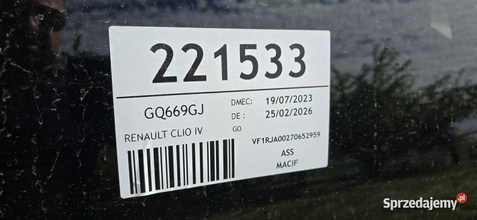Renault Clio 15dci 75tyskm V 2019 wielkopolskie Pleszew