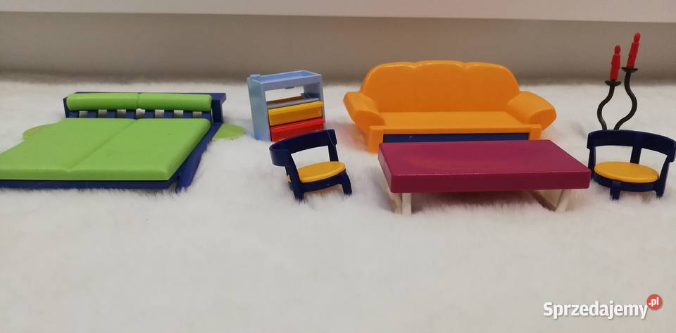 Zestaw Playmobil ogród łazienka salon klocki