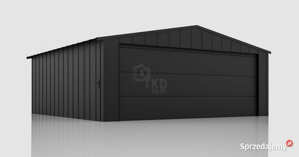 Garaż blaszany 6x5m brama segmentowa drzwi blacha Sprzedaż Słupsk
