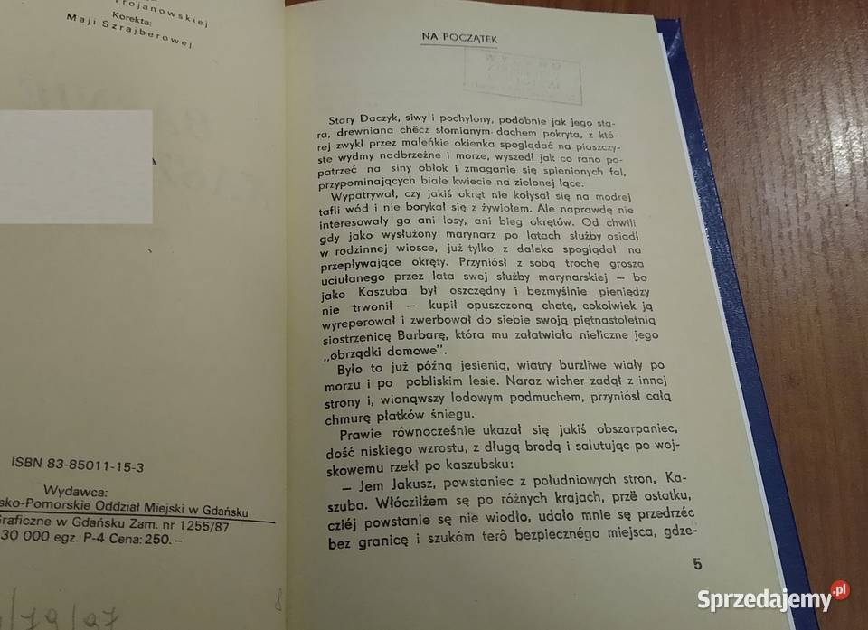 Baśnie kaszubskie Franciszek Sędzicki il ISBN 8385011153 sprzedam