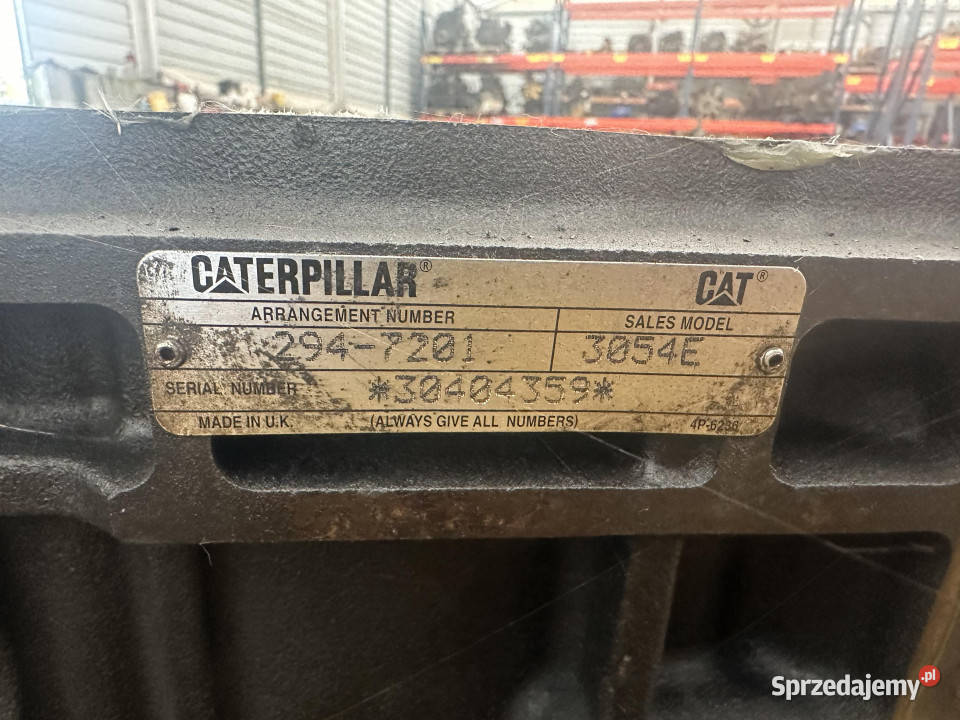 Cat 3054E Blok cylindrów orginał Jastrzębniki sprzedam