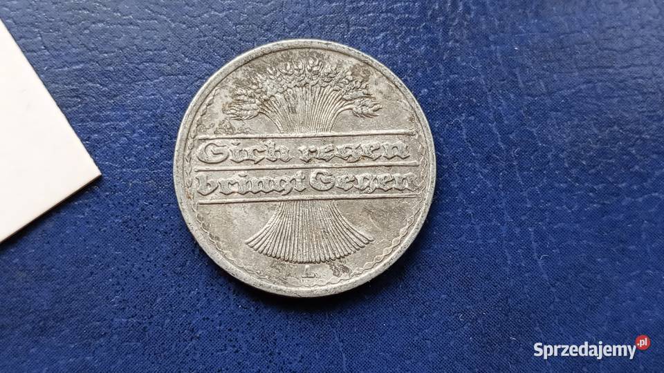 Stare monety 50 pfennig 1920 A Niemcy podkarpackie Lesko sprzedam
