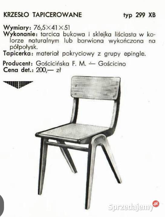 Zestaw 3 KRZESEŁ BUMERANG FGościnińska Lublin