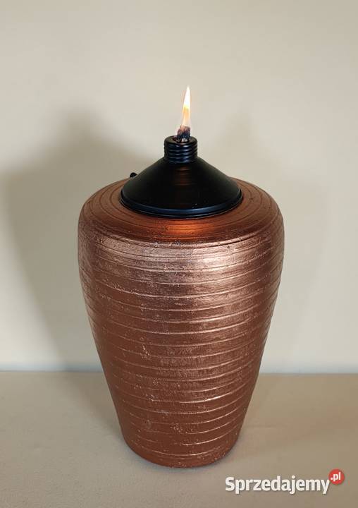 Lampa oliwna olejna naftowa Ceramiczna duża Tarnów