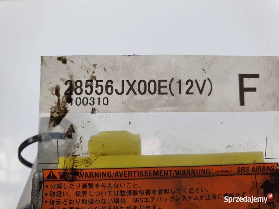 SENSOR AIRBAG NISSAN NV 200 28556JX00E Pozostałe Lipno