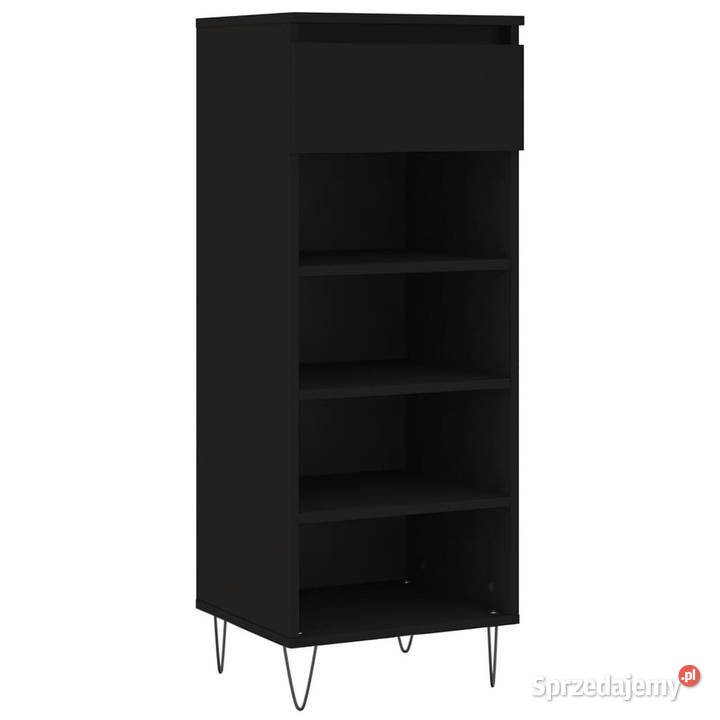 Szafka na buty czarna 40x36x105 materiał Warszawa