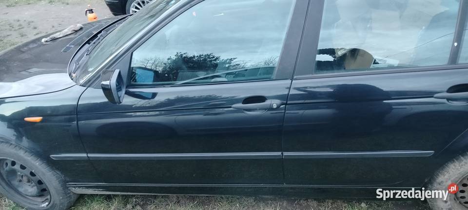 Bmw e46 drzwi lewy tył IDEALNE czarne schwardz2 Aleksandrów Łódzki