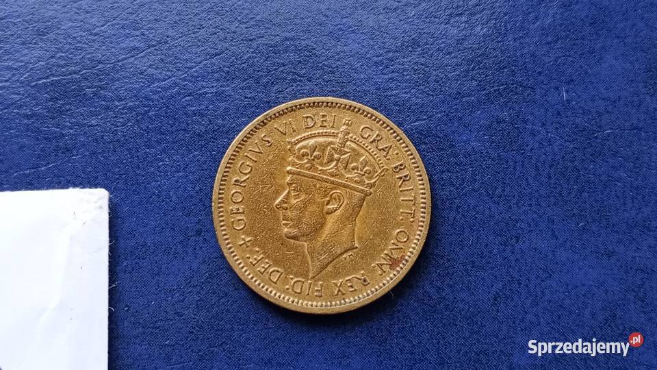 Stare monety 1 szyling 1949 Brytyjska Afryka Lesko