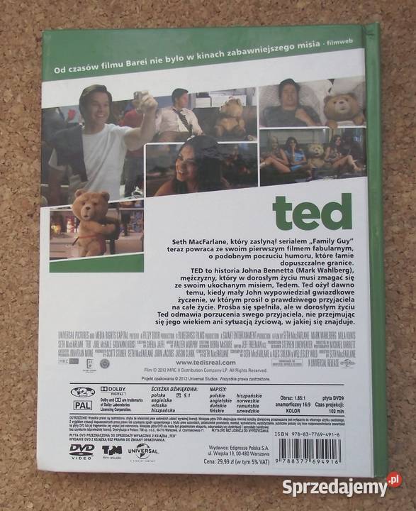 Chłopaki nie płaczą Ted DVD Warszawa